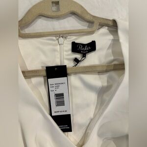 Parker Black Ivory Dress